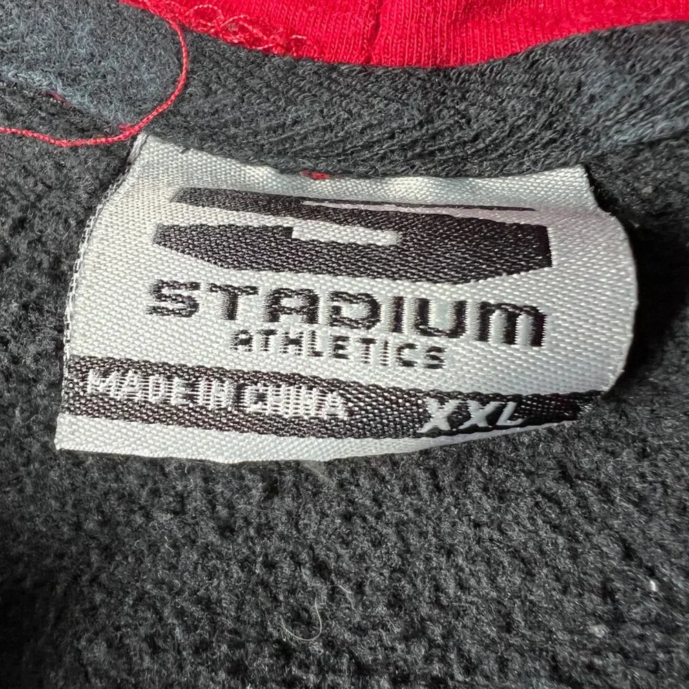 Stadium Texas Tech Red Raiders Sweatshirt Extra Extra Large Black Faded Hoodie - Picture 7 of 14